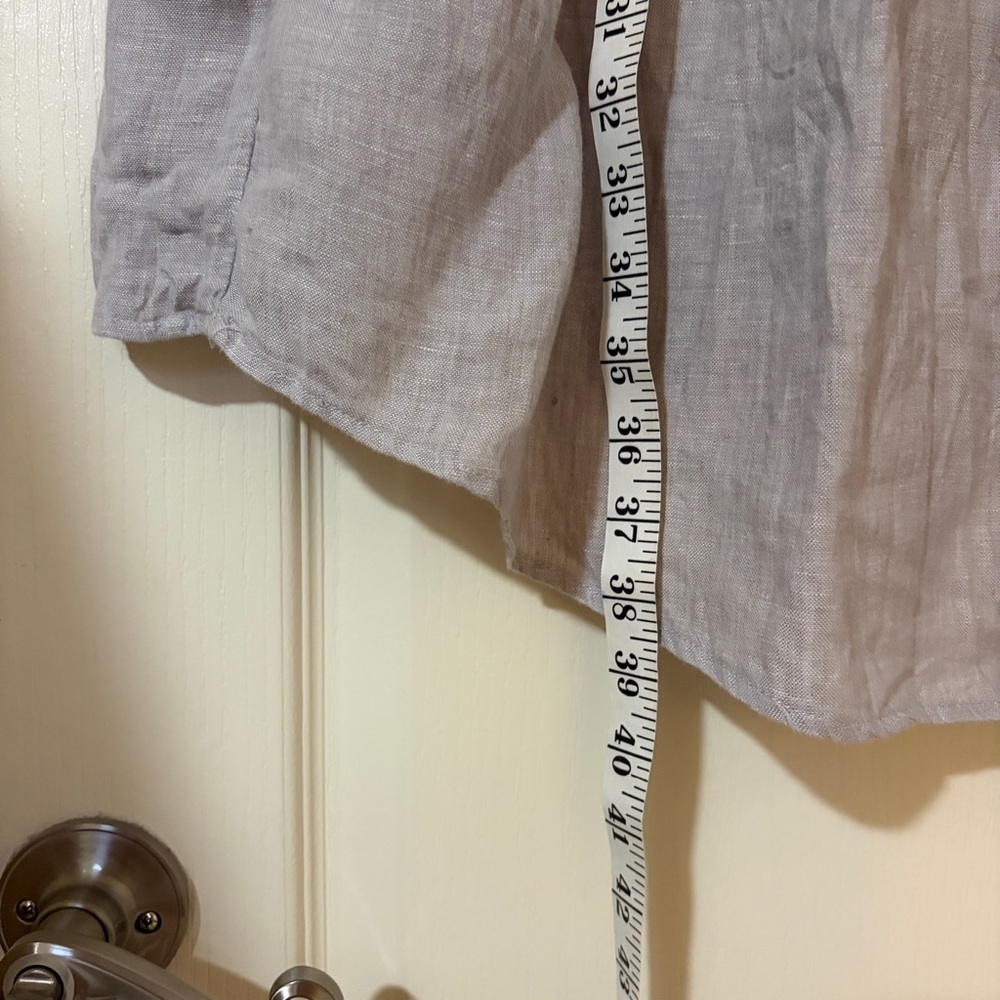 Halston Heritage Linen Button-Up Shirt Dress - Picture 6 of 8